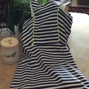 Dress navy/white lines